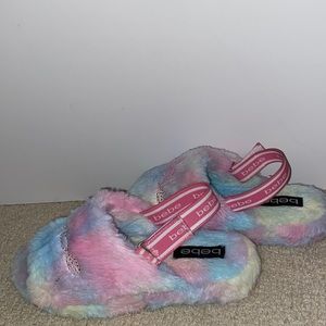 fluffy sandals